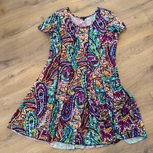 Sami & Jo Paisley Vibrant Mini Dress